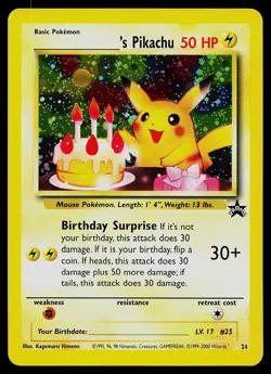 Pokemon Card - _____'s Pikachu Wizards Black Star Promos 24 Promo Holo - Image 1