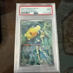 Pokemon Misty's Psyduck 193/182 Destined Rivals Illustration Rare Holo PSA 9 20… - Image 1