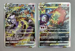 Mewtwo VSTAR 221/172 & Charizard VSTAR 212/172 Korean Pokemon Cards -Secret Rare - Image 1