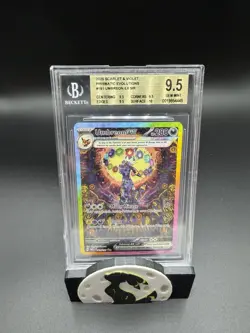 POKEMON UMBREON EX 161/131 SV: PRISMATIC EVOLUTIONS HOLO BECKETT 9.5 GEM MINT - Image 1