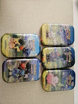 5x Pokemon TCG Ascended Heroes Mini Tins - FULL SET / BRAND NEW SEALED - Image 1