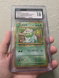 2023 Japanese Pokemon Trading Card Game Classic Bulbasaur 001/032 CGC GM 10 - Image 1