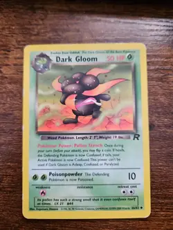 Pokemon TCG Dark Gloom 36/82 Team Rocket LP/MP - Image 1