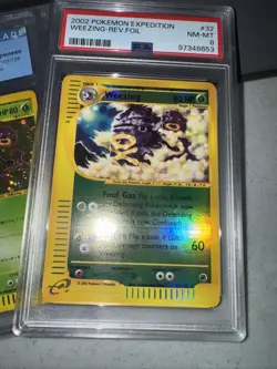 2002 POKEMON EXPEDITION #32 WEEZING-HOLO AND REV FOIL CGC 9 & PSA 8 -ENG & JPN - Image 4