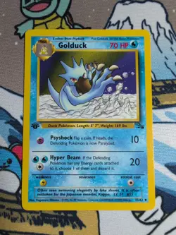 Golduck 35/62 1st Edition Fossil Pokemon WOTC 1999 - Image 1