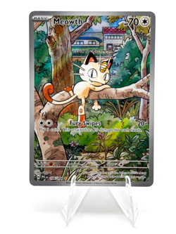 Pokemon Meowth Illustration Rare Phantasmal Flames 106/094 - Image 1