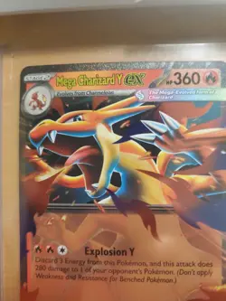 Mega Charizard Y EX - 030 Holo Promo ME: Mega Evolution Promo Pokemon NM* - Image 2