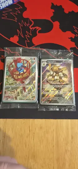 Alakazam 009 & Riolu 010 MEP Mega Evolution Pokemon Center ETB Promos - Sealed - Image 2