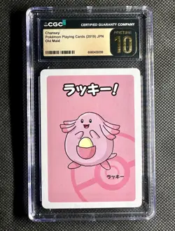 2019 Pokemon Playing Card Old Maid Chansey, Perfect CGC 10 Pristine, Japanese - Image 1