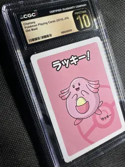 2019 Pokemon Playing Card Old Maid Chansey, Perfect CGC 10 Pristine, Japanese - Image 2