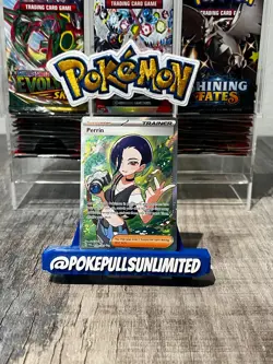Pokemon TCG Trainer Perrin Holo Rare Twilight Masquerade 209/167 Full Art - Image 1