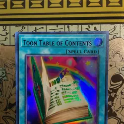 Yu-Gi-Oh! TCG Toon Table of Contents (Purple) Ultra Rare LDS1-EN069 1st Edition - Image 2