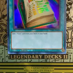 Yu-Gi-Oh! TCG Toon Table of Contents (Purple) Ultra Rare LDS1-EN069 1st Edition - Image 3