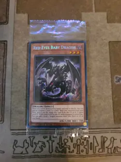 YUGIOH RED-EYES BABY DRAGON LDS1 SECRET LIMITED EDITION SEALED - Image 1