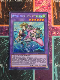 Yu-Gi-Oh! Ritual Beast Ulti-Pettlephin THSF-EN029 Unlimited Secret Rare NM - Image 1