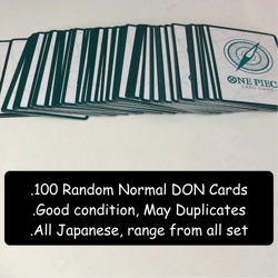 ONE PIECE TCG Authentic Lot Bulk Bundle Set 100 Japanese NORMAL DON Card Game - Image 2