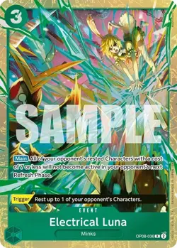 One Piece OP08-036 Electrical Luna Premium Card Collection Promo Near Mint - Image 1