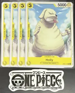 4x One Piece OP05-110 C Holly - ENG - Play Set - Regular - TCG - NM/M - Image 1