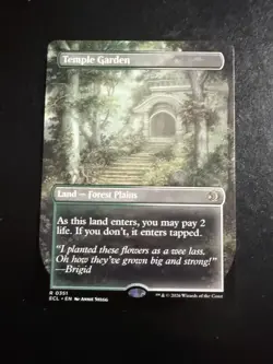 MTG - NM - Temple Garden - Borderless - Lorwyn Eclipsed - Image 1