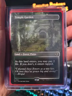 Magic the Gathering - Temple Garden - Lorwyn Eclipsed - Borderless - MTG - Image 1