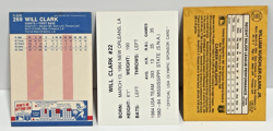 1987 Fleer Donruss Will Clark Cards & Topps USA Lot of 3 Cards - Image 2