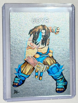 Udyr Limited Platinum Plated Artist Signed "League Of Legends" Trading Card 1/1 - Image 1