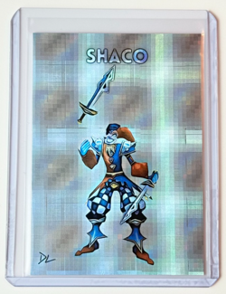 Shaco Limited Edition Artist Signed "League Of Legends" Refractor Card 1/1 - Image 1