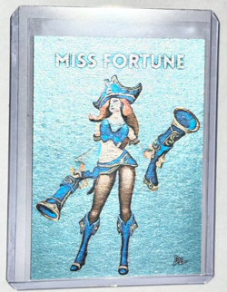 Miss Fortune Platinum Plated Artist Signed "League Of Legends" Trading Card 1/1 - Image 1