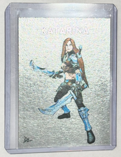 Katarina Platinum Plated Artist Signed "League Of Legends" Trading Card 1/1 - Image 1