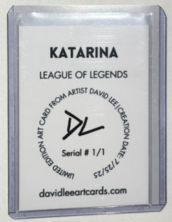Katarina Platinum Plated Artist Signed "League Of Legends" Trading Card 1/1 - Image 2