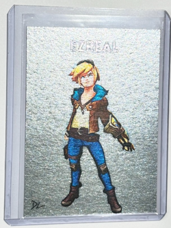 Ezreal Platinum Plated Artist Signed "League Of Legends" Trading Card 1/1 - Image 1