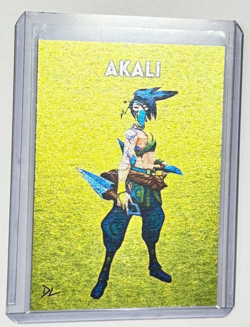 Akali Limited Platinum Plated Artist Signed "League Of Legends" Trading Card 1/1 - Image 1