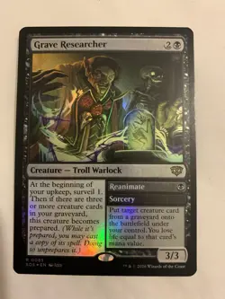 Grave Researcher (0085) Foil MTG Secrets Of Strixhaven - Image 1