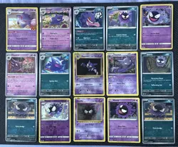 15x Gastly, Haunter, & Gengar Bundle of Pokemon Tcg Mixed (No duplicate) (A) - Image 1