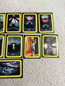 1978 Close Encounters Of The Third Kind Stickers Cards 1-11 Set - Image 3
