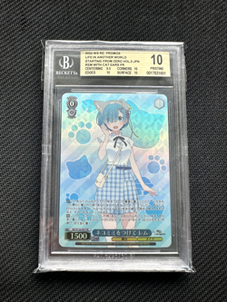 Weiss Schwarz Re:Zero Vol.3 Rem Wearing cat ears RZ / S116-P07 PR BGS10 - Image 1