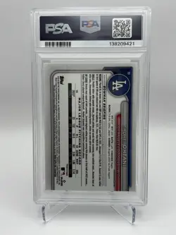 2024 Bowman Chrome Shohei Ohtani #33 Fuchsia Mojo Refractor /299 PSA 8 - Image 2