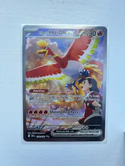 Pokemon TCG Ethans Ho-Oh EX Card Destined Rivals 230/182 - Mint Condition - Image 1