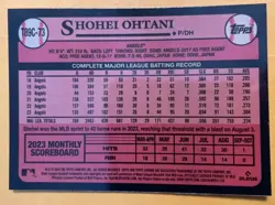 2024 Topps Series 1 Shohei Ohtani 1989 Chrome Silver Pack Mojo Refractor Angels - Image 2