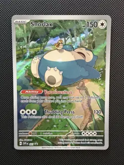 Pokemon TCG Snorlax 151 Promo Card - Image 1