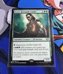 Magic: The Gathering Ezuri, Renegade Leader The List Rare Legendary Green 2/2 - Image 1