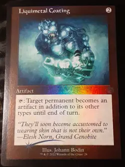 Liquimetal Coating FOIL , The Brothers War , Near Mint , MTG , FREESHIPPING - Image 1