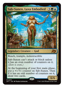 MTG - 1 x FOIL Sab-Sunen, Luxa Embodied - Mythic God - Aetherdrift (DFT) - M/NM - Image 1