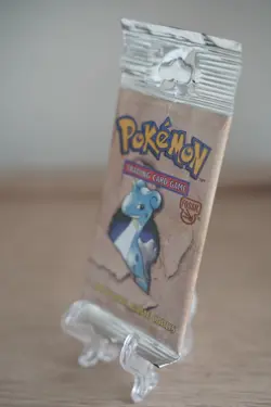 Pokemon WOTC Fossil Unlimited Booster Pack Vintage Sealed TCG Lapras - Image 3