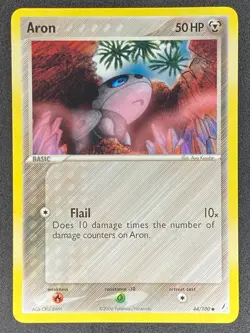 Pokemon Aron 44/100 EX Crystal Guardians LP/NM - Image 1