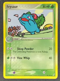 Pokemon Ivysaur 34/100 EX Crystal Guardians LP/NM - Image 1