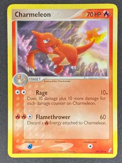 Pokemon Charmeleon 29/100 EX Crystal Guardians LP/NM - Image 1