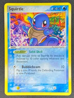 Pokemon Squirtle 64/100 EX Crystal Guardians NM - Image 1