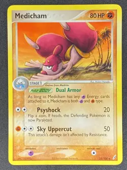 Pokemon Medicham 25/100 EX Crystal Guardians NM - Image 1