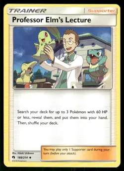 2018 Sun & Moon - Lost Thunder Professor Elm’s Lecture Uncommon #188 - Image 1